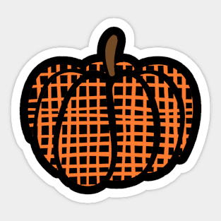 Lattice Pumpkin Sticker